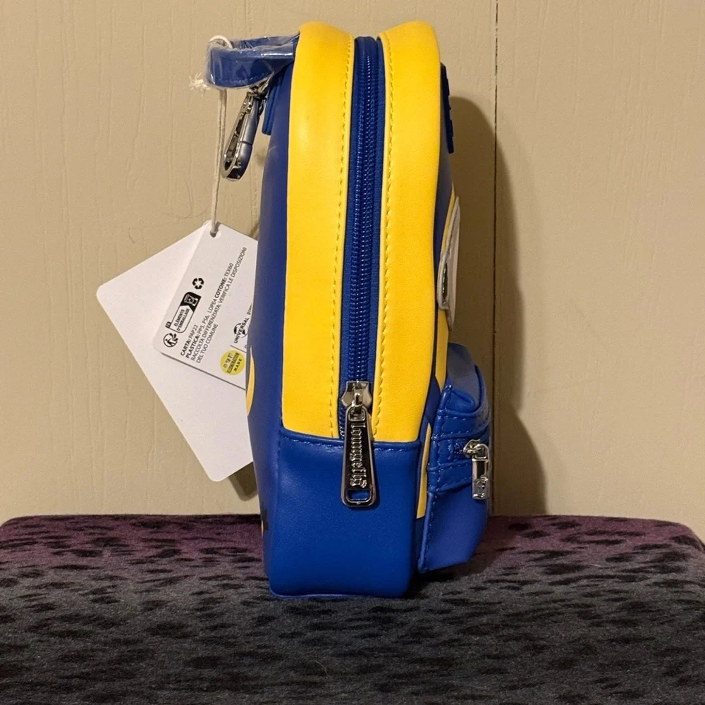 Loungefly Blue & Yellow Minion Face pencil bag - Picture 2 of 7